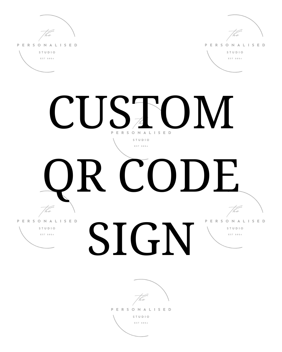 Custom QR Code Sign