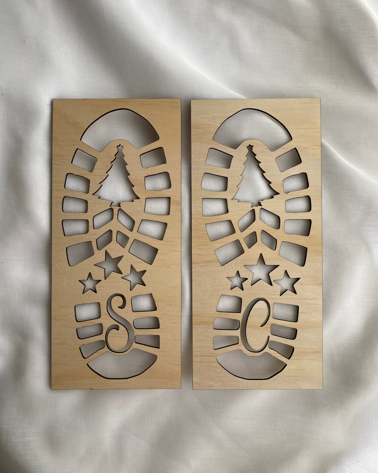 Santa Footprint Stencil