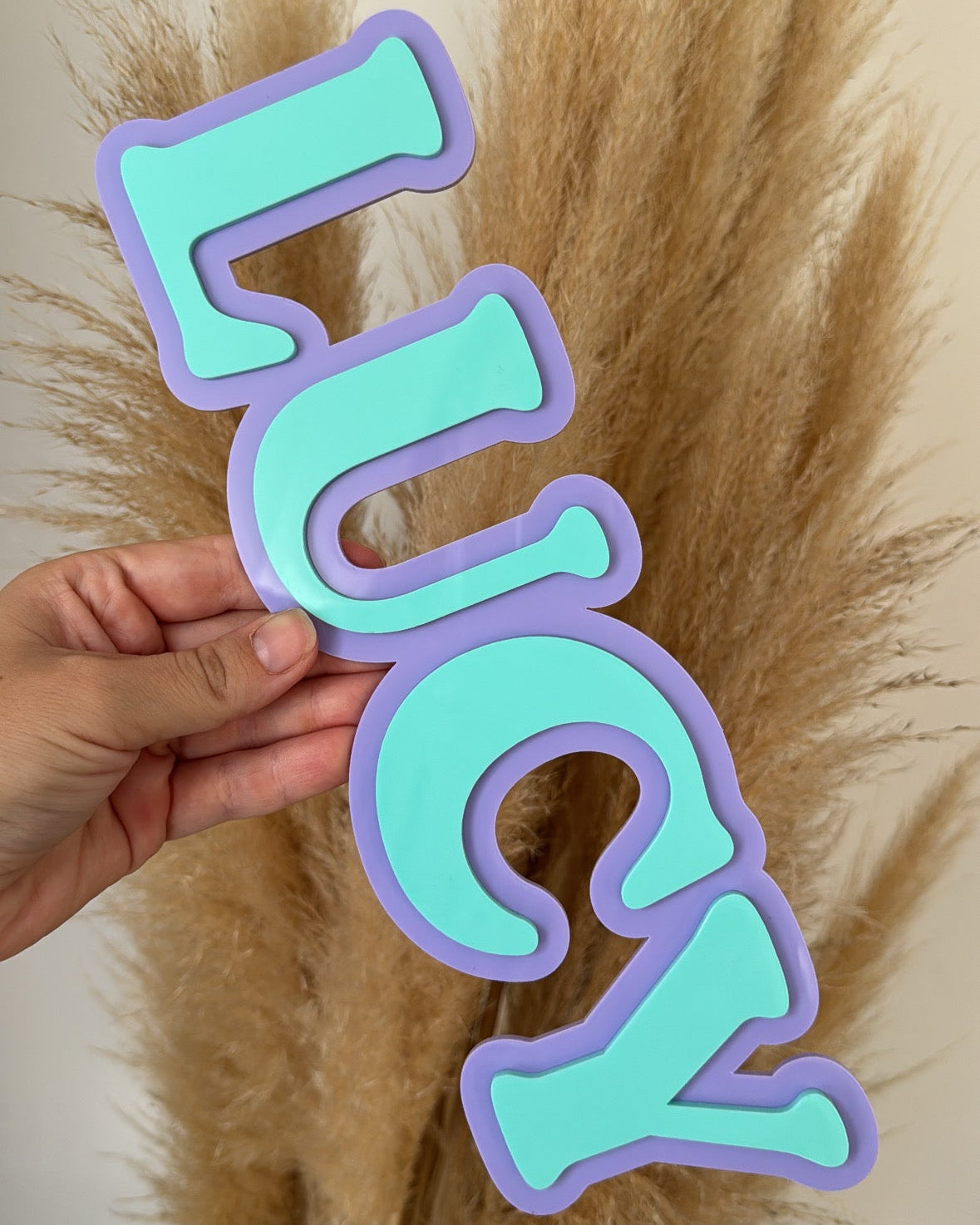 Double Layer Name Sign
