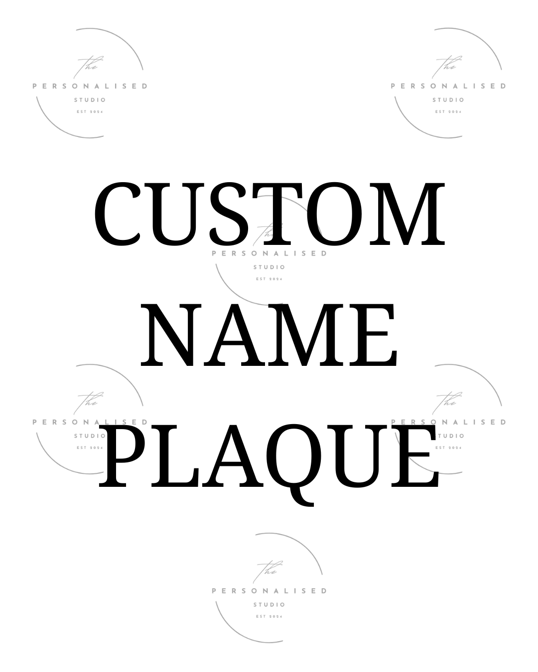 Custom Name Plaque