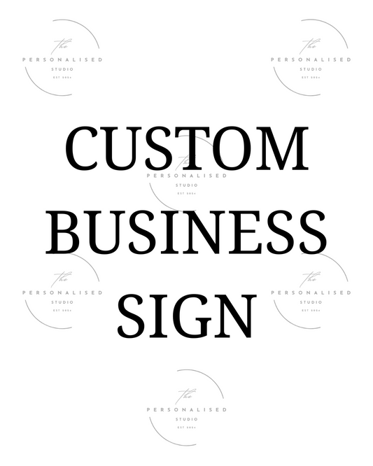 Custom Business Sign