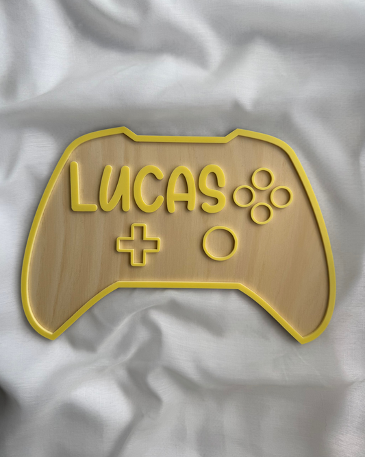 Gaming Controller Name Sign