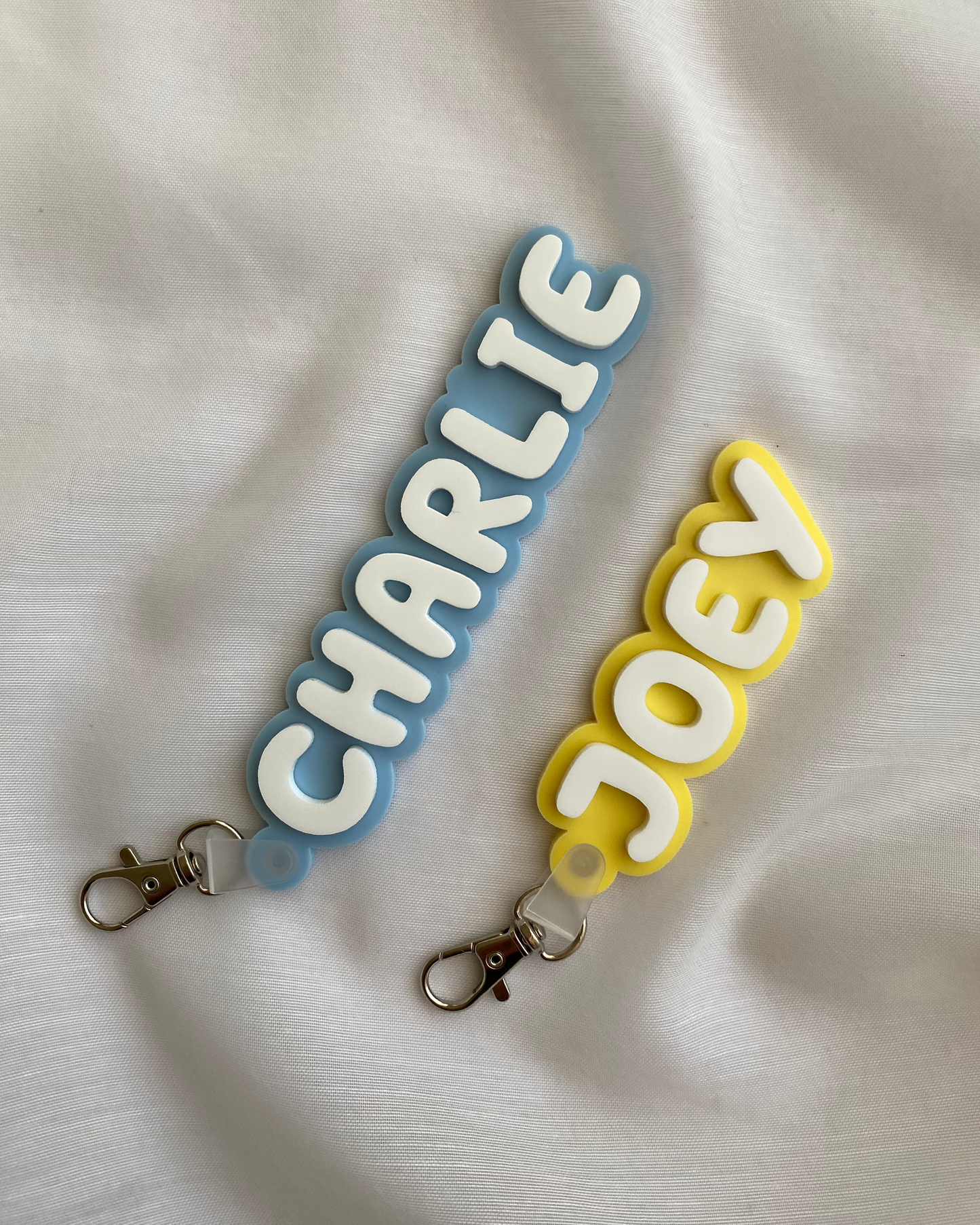 Bubble Name Keychain
