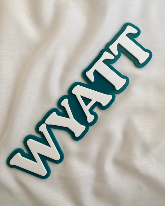 Double Layer Name Sign