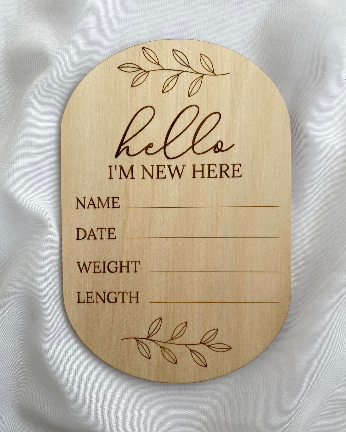 ‘I’m New Here’ Announcement Plaque