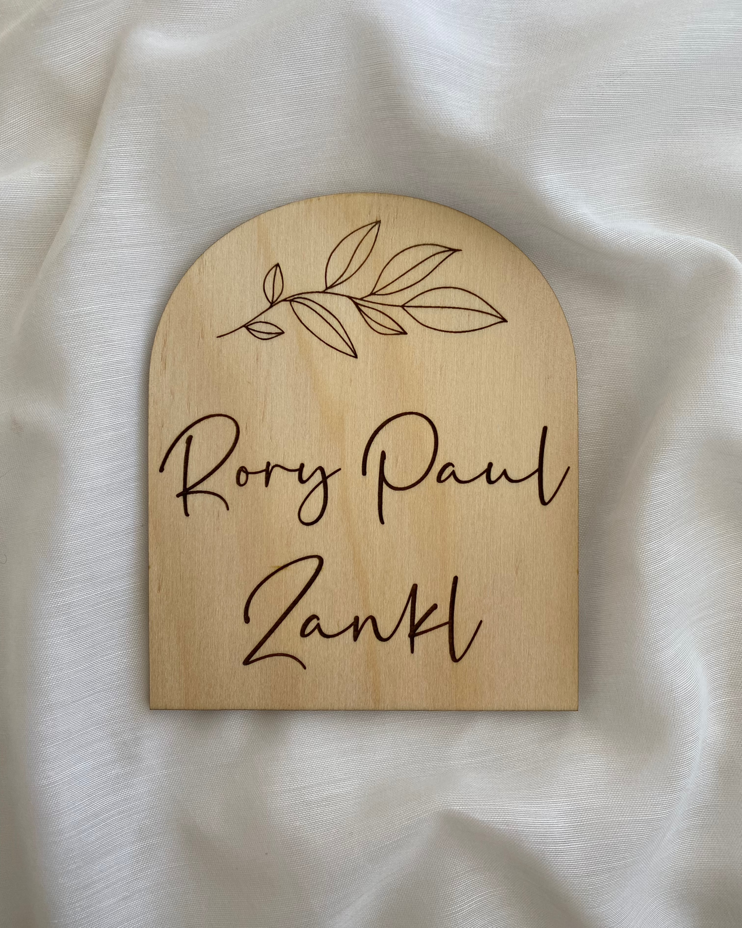 Arch Name Plaque