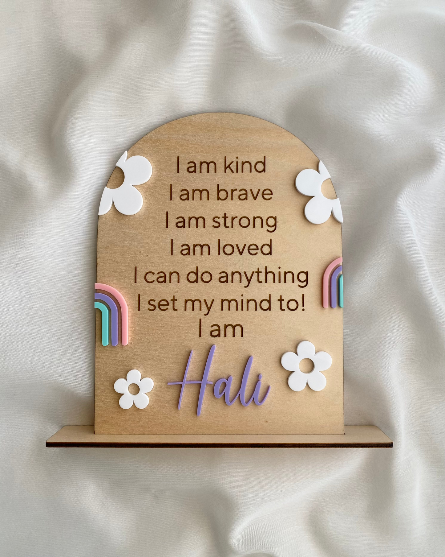 Floral Affirmation Plaque
