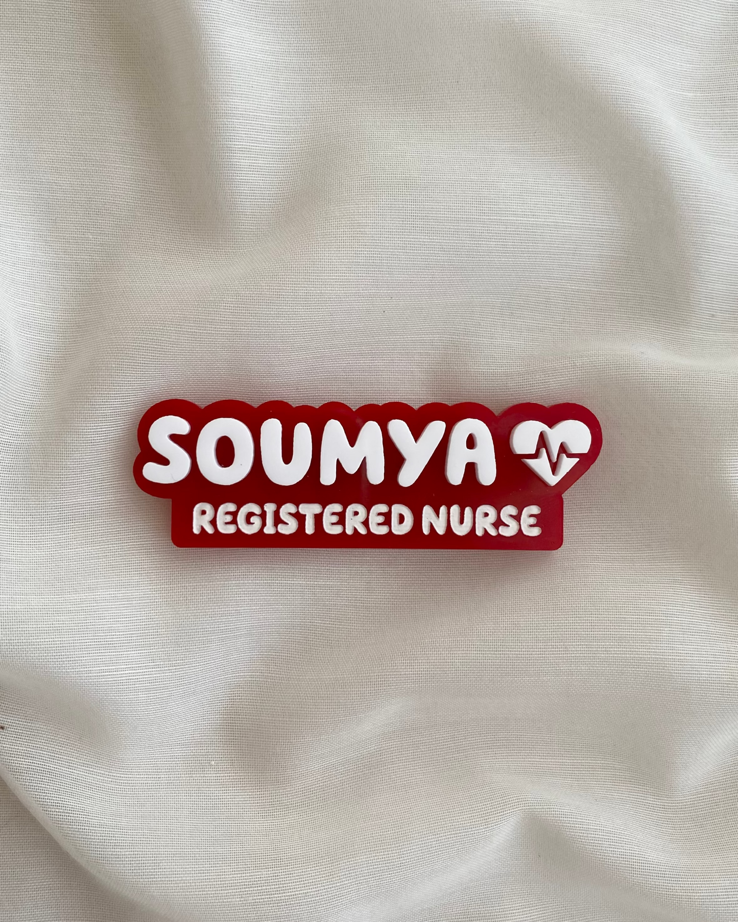 Heart Occupation Name Badge