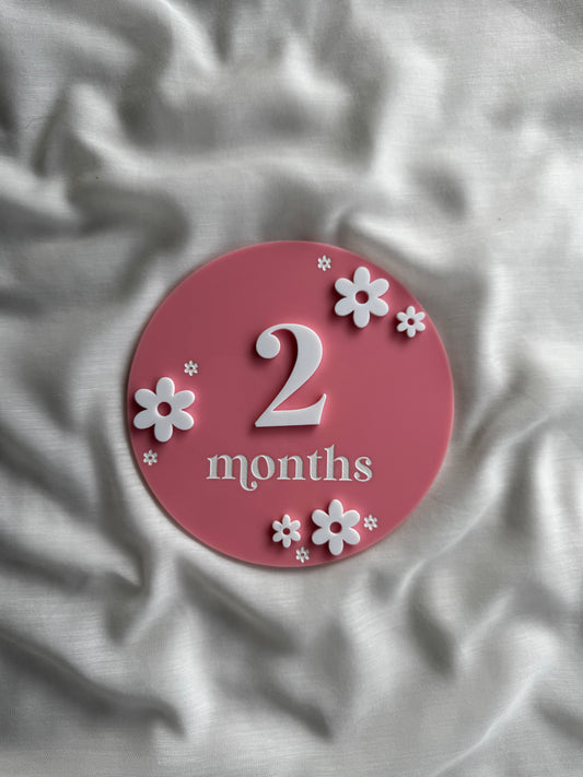 Flower Milestone Discs